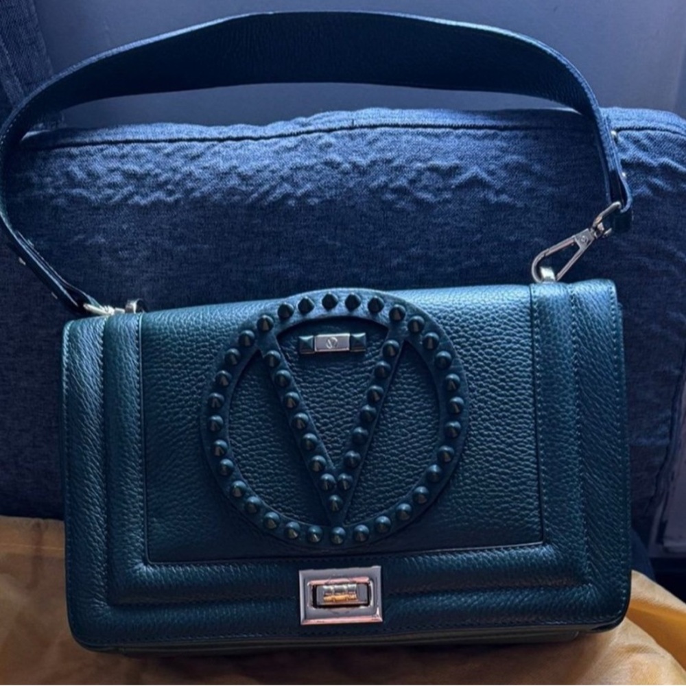 Mario Valentino Dark Green Shoulder Bag